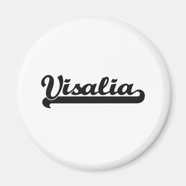 Imán Me encanta el diseño clásico de Visalia California (Frente)