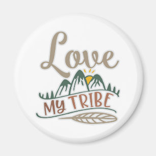 Imán Me Encanta El Diseño De Mi Tribu Para Mostrar Amo
