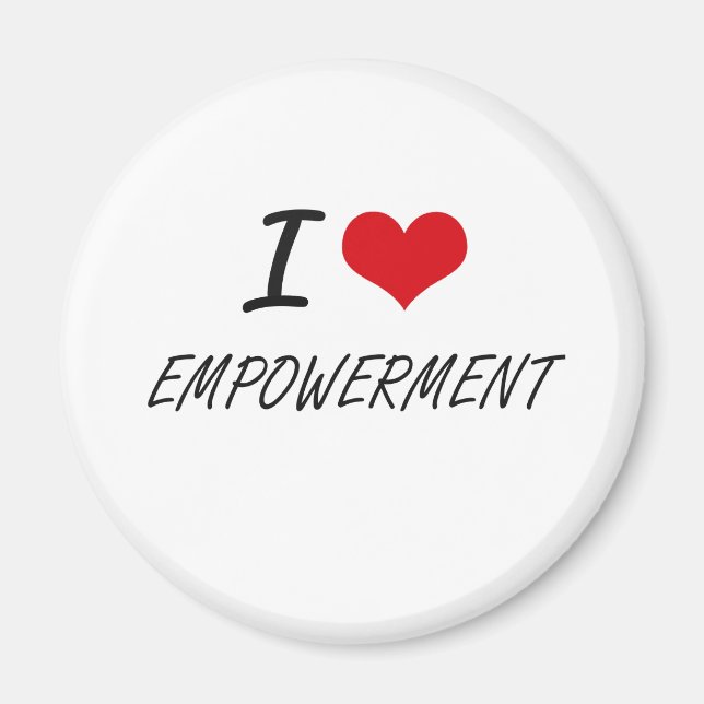 Imán Me encanta el empoderamiento (Frente)