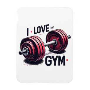 Imán Me encanta el gimnasio