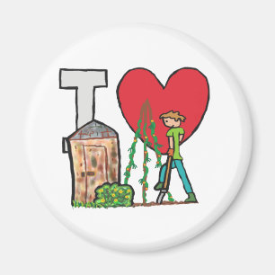 Imán Me encanta el jardín
