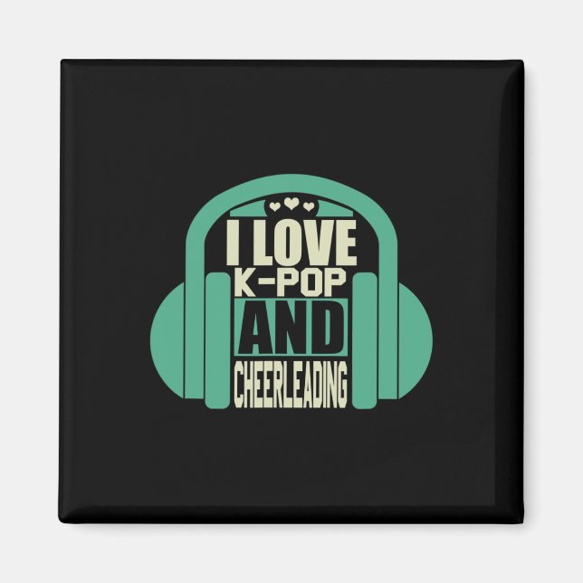 Imán Me encanta el K-pop y las porristas (Frente)