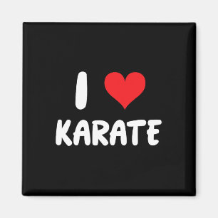 Imán Me encanta el karate - Corazón - Artes marciales
