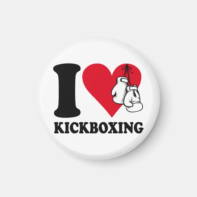 Imán Me encanta el kickboxing (Frente)
