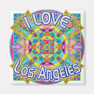 Imán ME ENCANTA El Magnet Feliz de Los Ángeles