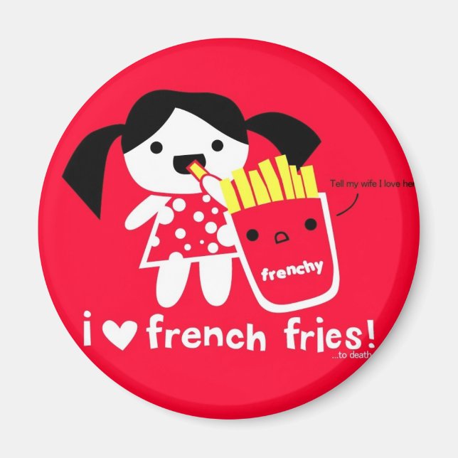 IMÁN ME ENCANTA EL MAGNET FRANCÉS FRIES (Frente)