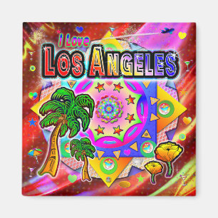 Imán ME ENCANTA El Magnet Tropical Friends de Los Ángel