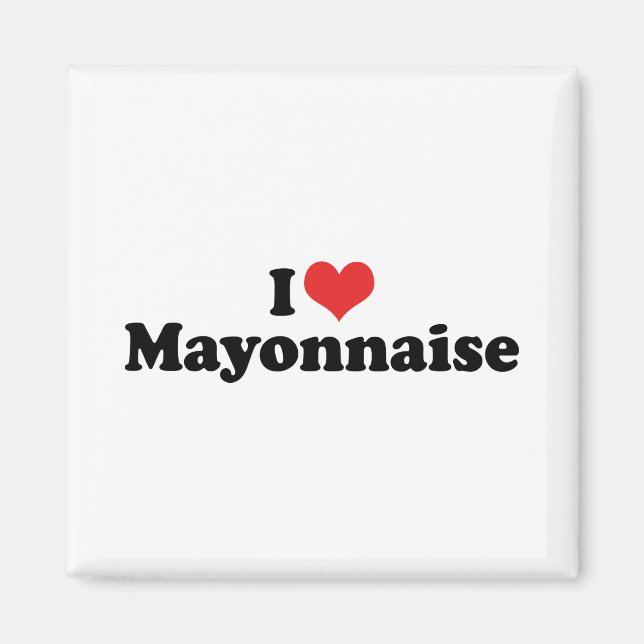 Imán Me encanta el Mayo del corazón - Mayonnaise Lover (Frente)