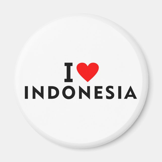 Imán Me encanta el país de Indonesia como el turismo de (Frente)