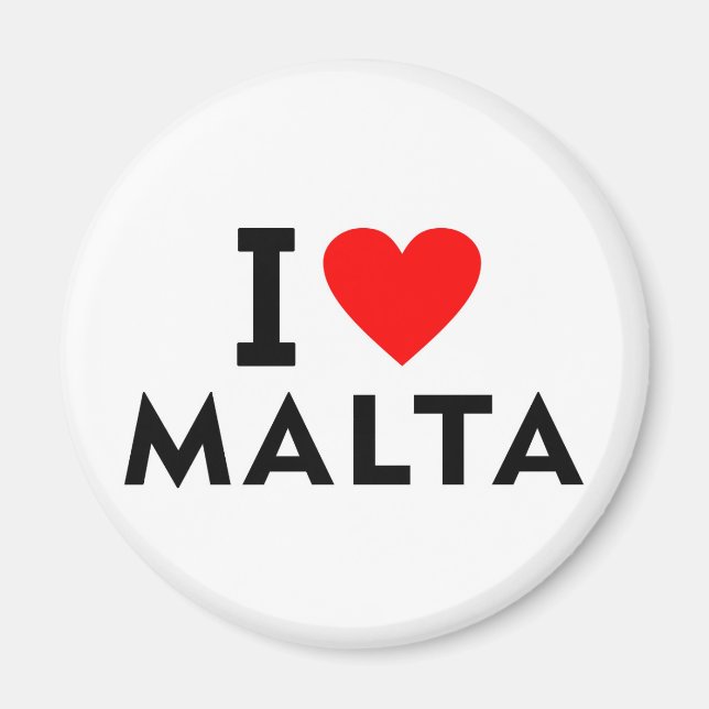 Imán Me encanta el país de Malta como el turismo de via (Frente)