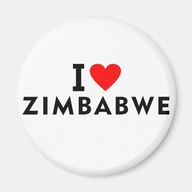 Imán Me encanta el país zimbabue como el turismo de via (Frente)