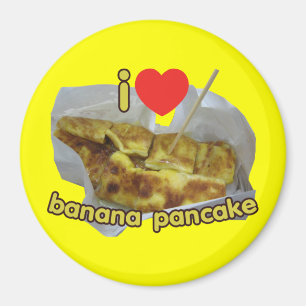 Imán Me Encanta El Panqueque Bananero (Corazón)... Comi