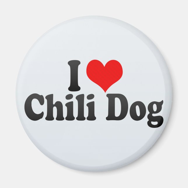 Imán Me encanta el perro de Chile (Frente)