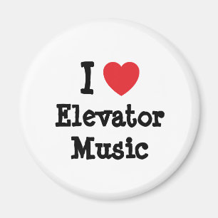 Imán Me encanta el personalizado musical del corazón de