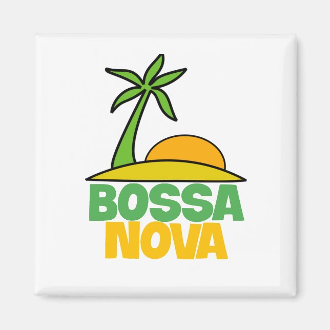 Imán Me encanta el regalo de Bossa Nova para los amante (Frente)