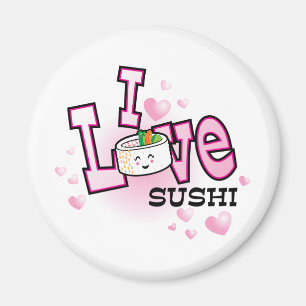 Imán Me encanta el sushi