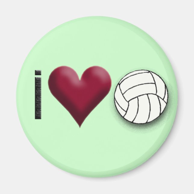 Imán me encanta el voleibol (Frente)