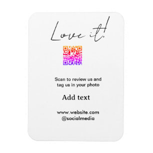Imán Me encanta escanear código QR revisar compartir fo