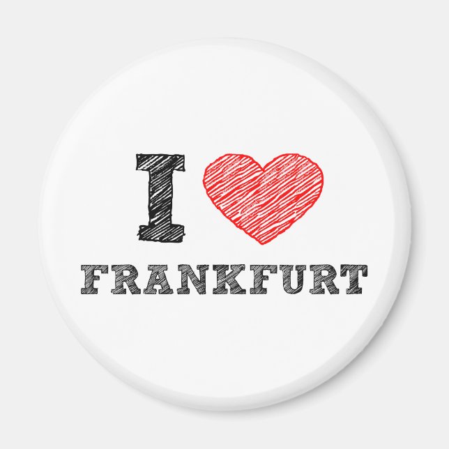 Imán Me encanta Frankfurt (Frente)