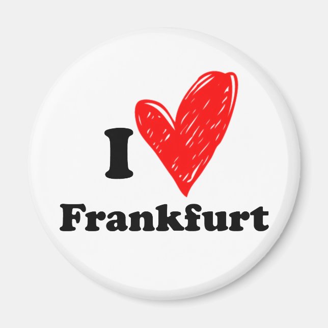 Imán Me encanta Frankfurt (Frente)