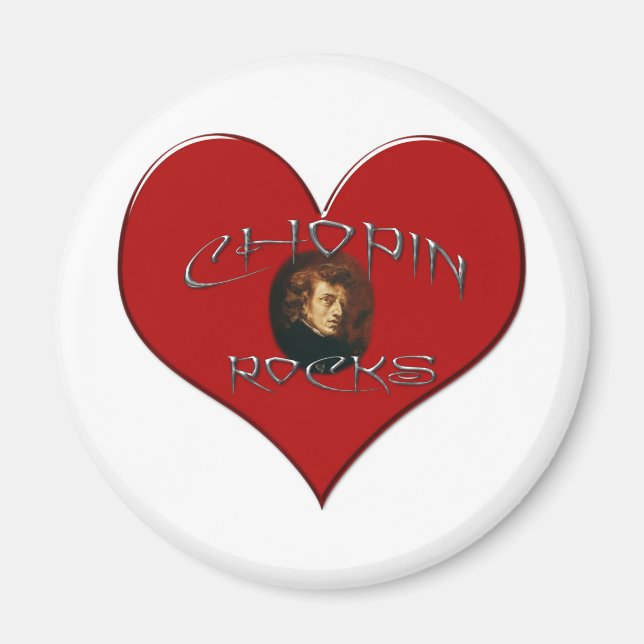 Imán Me encanta Frederic Chopin (Frente)