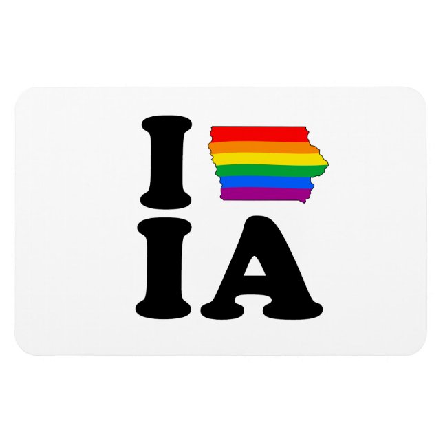 IMÁN ME ENCANTA GAY IOWA (Horizontal)