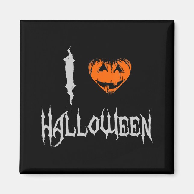 Imán Me encanta Halloween  (Frente)