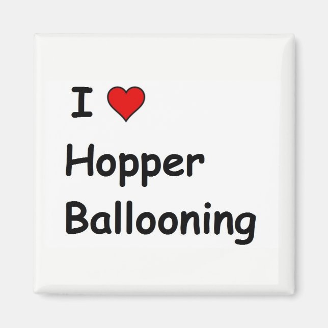 Imán Me encanta Hopper Ballooning (Frente)