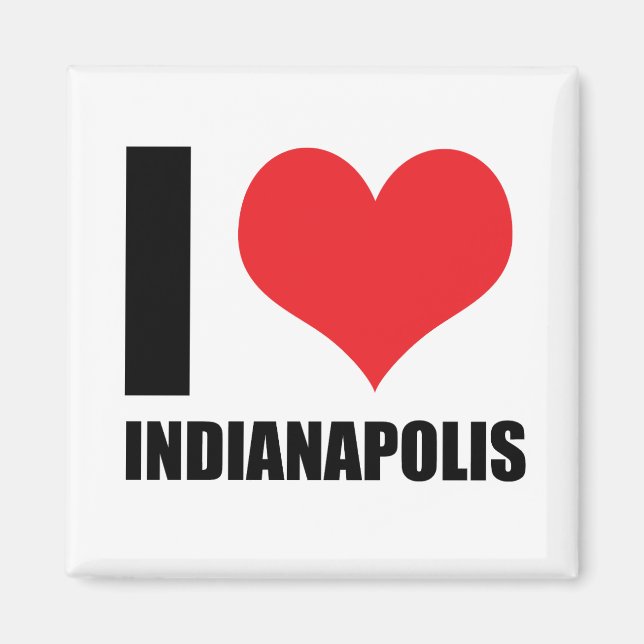 Imán Me encanta Indianápolis (Frente)