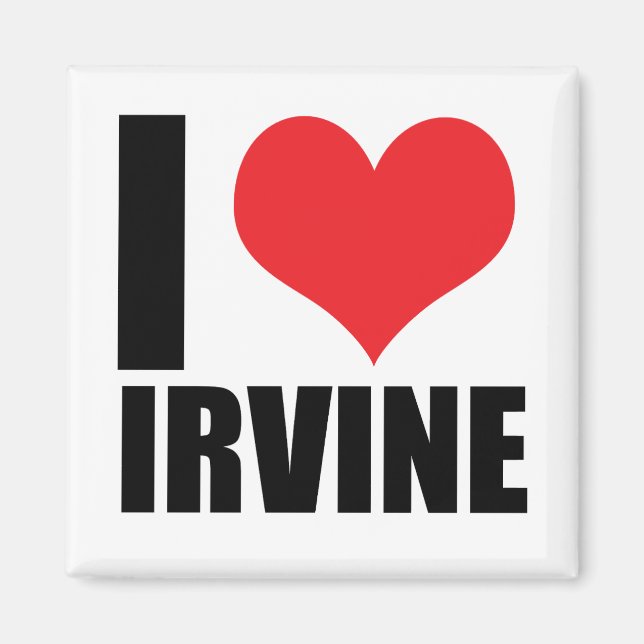 Imán Me encanta Irvine (Frente)