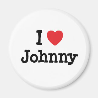 Imán Me encanta Johnny heart T-Shirt