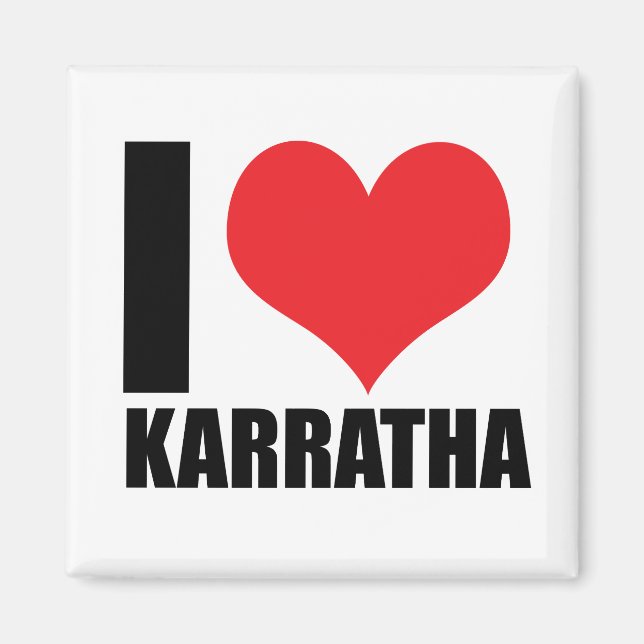 Imán Me encanta Karratha (Frente)