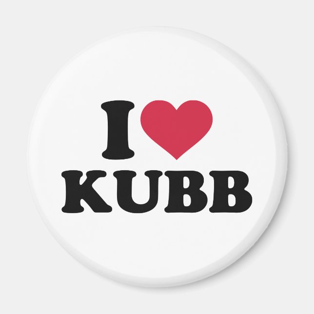 Imán Me encanta Kubb (Frente)