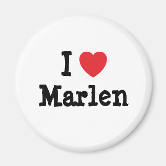 Imán Me encanta la camiseta de Marlen