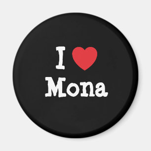 Imán Me encanta la camiseta de Mona