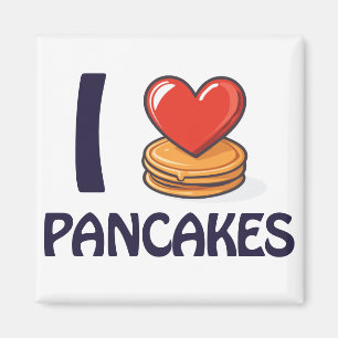 Imán Me encanta la camiseta de Pancakes