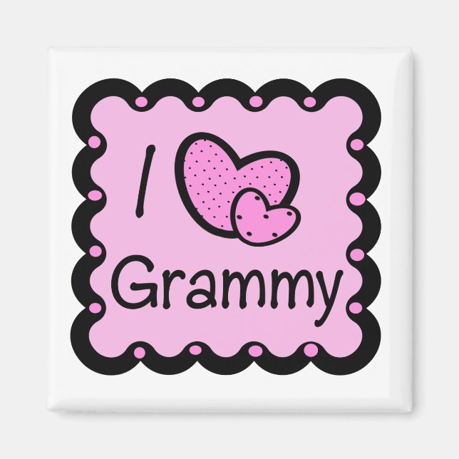 Imán Me encanta la camiseta graciosa de Grammy (Frente)