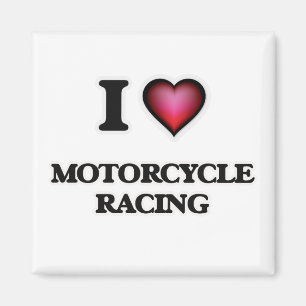 Imán Me encanta la Carreras de motocicletas