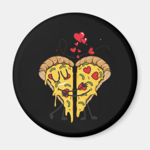 Imán Me encanta la comida rápida de Pizza