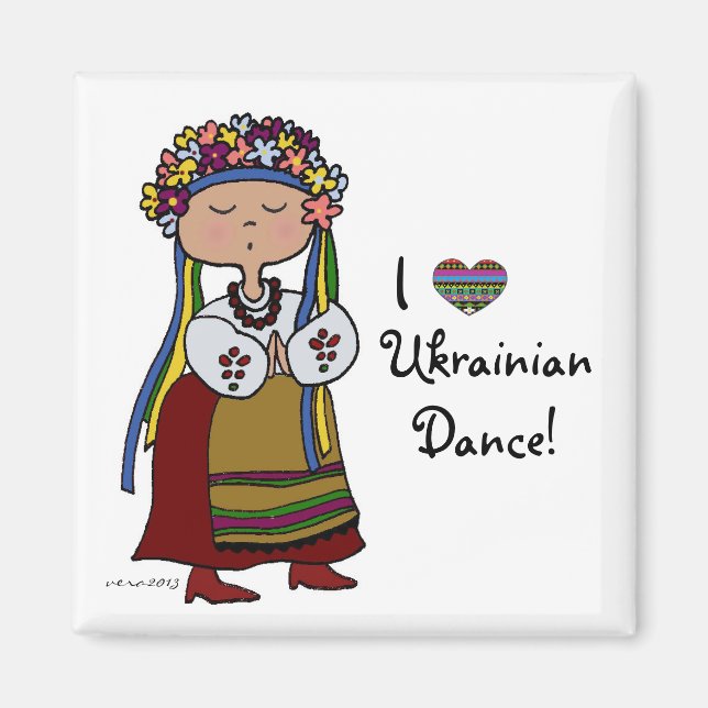 Imán Me encanta la danza ucraniana (Frente)