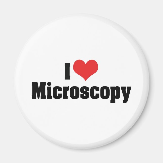 Imán Me encanta la microscopía del corazón (Frente)