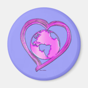 Imán ME ENCANTA LA Serie EARTH (Rosa)