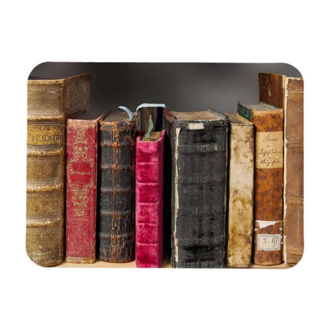 Imán Me encanta leer libros antiguos de época (Horizontal)