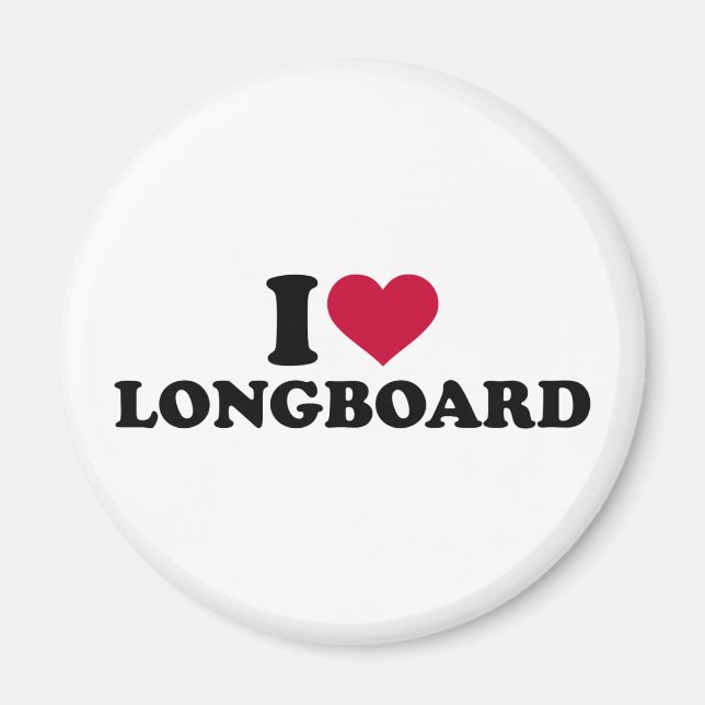 Imán Me encanta Longboard (Frente)
