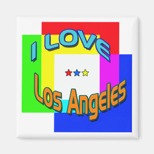 Imán "ME ENCANTA Los Angeles Coloring 1" Magnet
