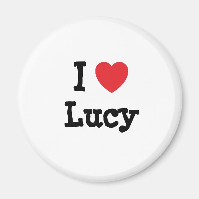 Imán Me encanta Lucy heart T-Shirt (Frente)
