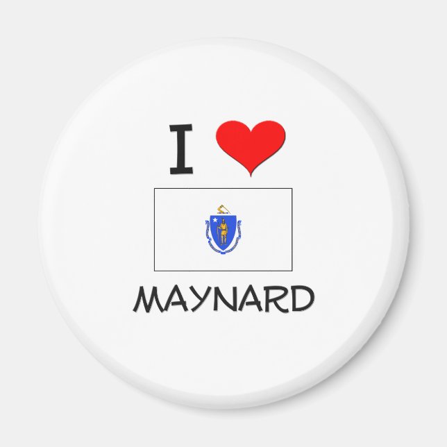 Imán Me encanta Maynard Massachusetts (Frente)