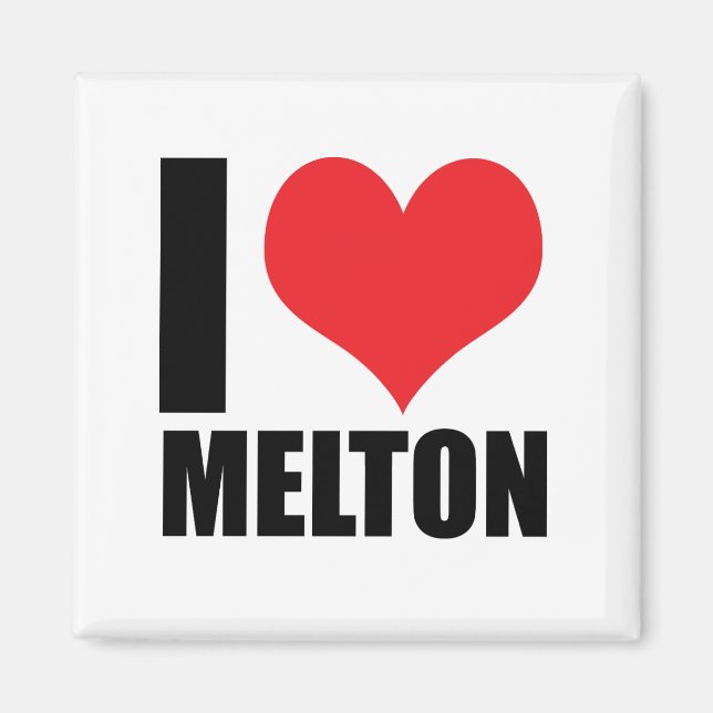 Imán Me encanta Melton (Frente)