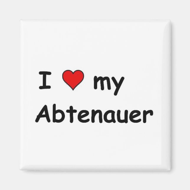 Imán Me encanta mi abtenauer (Frente)