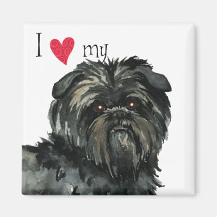 Imán Me encanta mi Affenpinscher